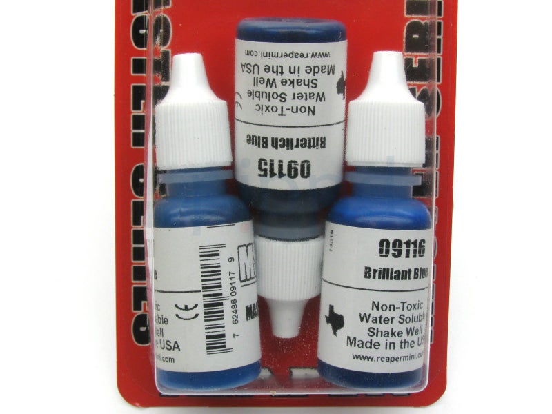 Reaper Miniatures Vivid Blues #09739 Master Series Triads 3 Pack .5oz Paint
